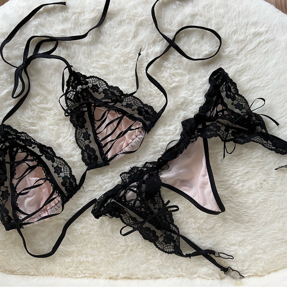 Lace Black Intimates Set